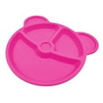 thumbnail image 4 of Mainstays Bear Pink Plastic Kids Divider Plate, 1 Piece, 4 of 6
