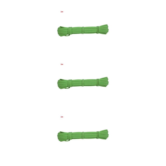 Toystoory Cuerda de escalada portátil Cuerda de descenso antideslizante de 6 mm Accesorio de supervivencia para actividades al aire libre, 1 m, verde Type1 NO1 Toystoory CBP155748
