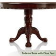 thumbnail image 6 of Furniture of America Wilson Traditional Wood Round Dining Table in Brown Cherry, 6 of 9