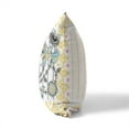 thumbnail image 2 of Aquatic Peacock Indoor/Outdoor Pillow with Removable Cover in Yellow 26x26, 2 of 6