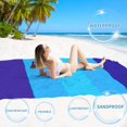 thumbnail image 2 of Manta de playa BYDOLL impermeable y resistente a la arena, 198 x 279 cm, grande, 2 of 7