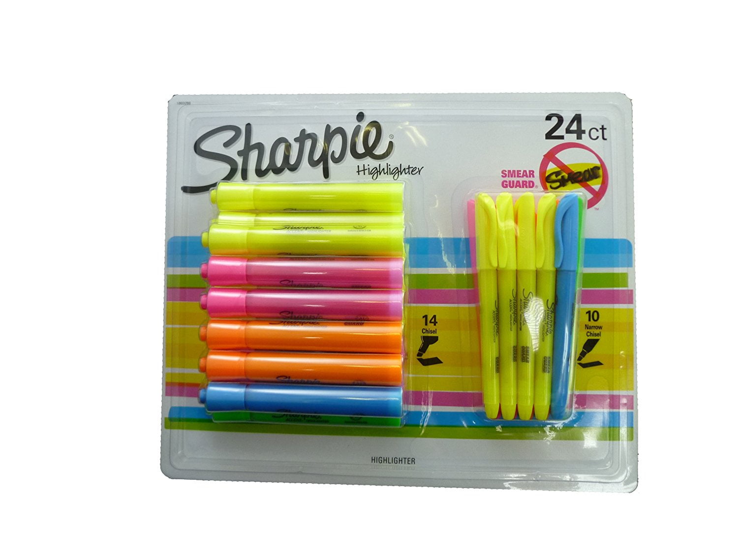 Highlighters, 14 Wide Highlighters By Sharpie