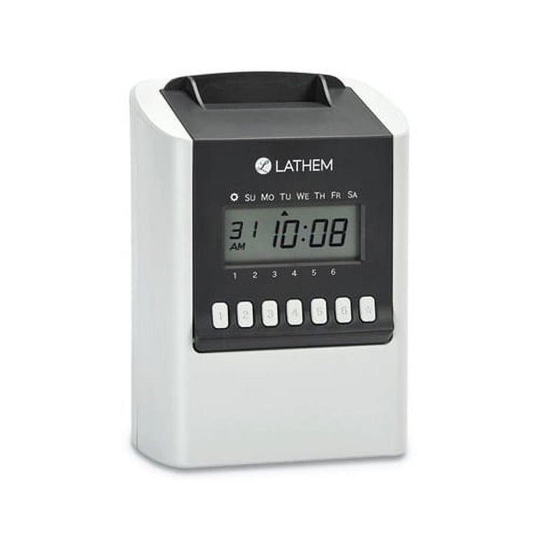 Lathem 7000E 7500E Time Clock Cards - 600 Pack E7 Compatible Bar Code Cards