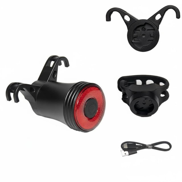 DOLITY LED Brake Sensing Rear Light Waterproof Bike Brake Light Automatic activation/Off USB Refillable Biking Taillight for Mountain Biking, Rainy Weather
