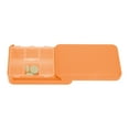 thumbnail image 2 of Unique Bargains 1 Pc Pill Case 6 Grid Pull-Out Pill Box Orange Red, 2 of 6