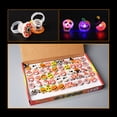 thumbnail image 3 of De Anillos De Luz De Halloween Fantasmas De Halloween Piratas Calabazas Arañas Ojos Murciélagos Anillos Favores De Fiesta Para Niños 50 Piezas Noticed HA038411-00, 3 of 6