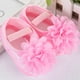 thumbnail image 4 of BRIGHTFUFU 1 par de zapatos para niñas, zapatos de princesa de encaje, zapatos de cuna, zapatos de piso antideslizantes de suela suave para bebés recién nacidos, talla 13 rosa, 4 of 7