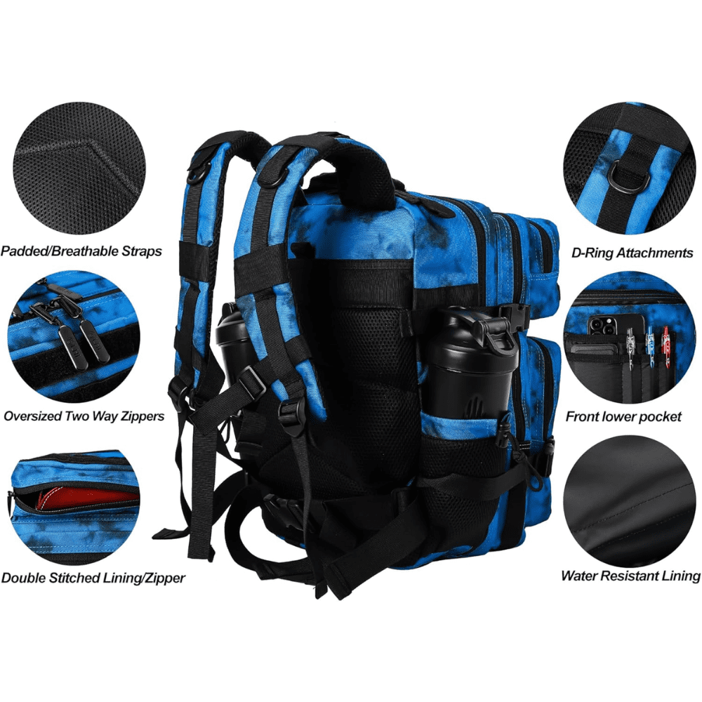PAKNADA 45L Tactical Backpack,900D Oxford Waterproof Material For Outdoor Hiking Camping & Travel Bag