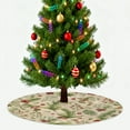 thumbnail image 2 of Holiday Christmas Tree Skirt | Cranberries | Traditional Rustic Round 48x48 Inch Home Decor, 2 of 4