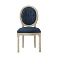 thumbnail image 2 of Rustic Manor Christianna Linen Upholstered Dining Chair, Navy, 2 of 8