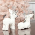 thumbnail image 2 of Textured Sisal Reindeer Figurines (Set of 2) for Christmas and Holiday Decorating by Factory Direct Craft, 2 of 5