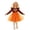 00-Brown62, variant on Lullu Toddler Girls Thanksgiving Turkey Dress Ruffle Long Sleeve Party Tutu Dress, Brown