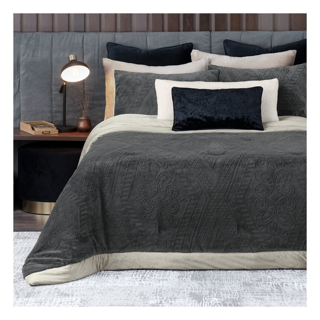 Cobertor King Size Mega Jumbo + Fundas de Almohada | Edredón Invernal Luxus Esquimal, Búfalo