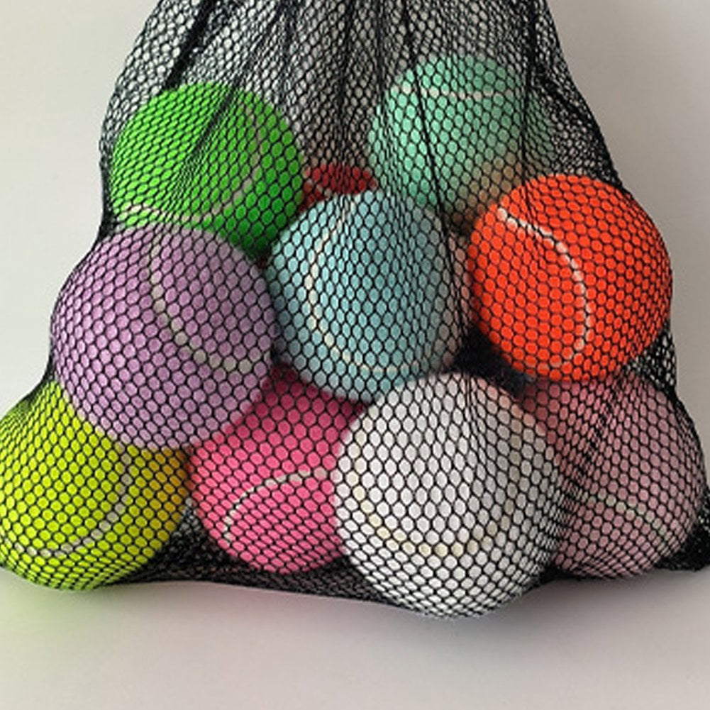 Vjnyvs 12Pcs Training Tennis Balls For Easy Transport Random Colors Playing Balls Durable Tennis Accessory