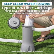 Bestway Flowclear 1,000 Gallons per Hour Swimming Pool Filter Pump