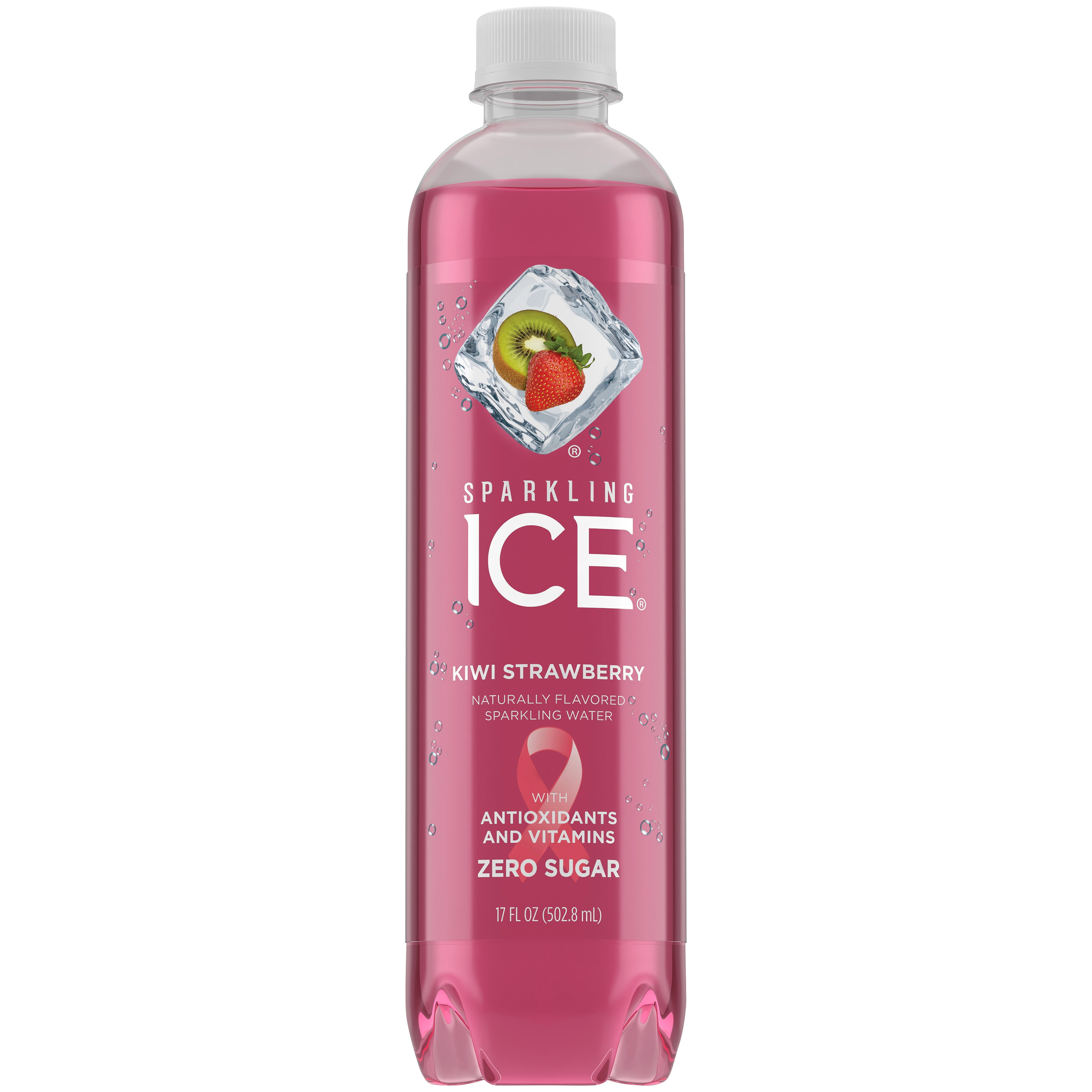 Sparkling Ice Naturally Flavored Sparkling Water, Kiwi Strawberry, 17 Fl Oz