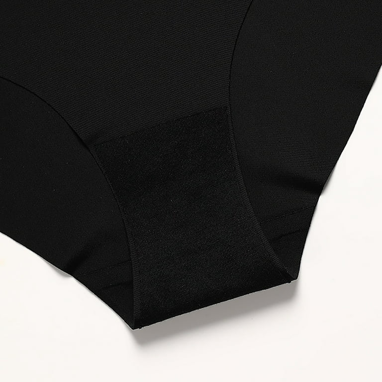 HUPOM Crotchless Panties Panties In Clothing Briefs Leisure Tie Elastic  Waist Black XL