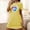Yellow, variant on Aobny Nightgowns for Women Heart Valentine's Short Nightgowns Yellow Short Sleeve Winter Nightgowns for Women,L