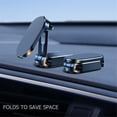 thumbnail image 4 of Graflsoa 360° Adjustable Magnetic Car Phone Mount with Foldable Stand, Anti-Slip Surface, Silver - Includes 2 Metal Plates & 1 Adhesive, 4 of 6