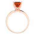 thumbnail image 4 of Solitaire Engagement Ring for Women - 2ct Simulated Pink Tourmaline in 14K Rose Gold Promise Ring, 4 of 6