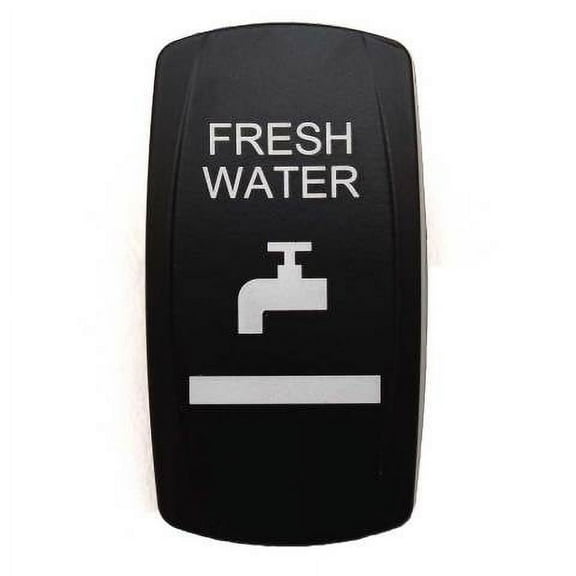 Boat Rocker Switch Cover | Fresh Water Actuator Black White