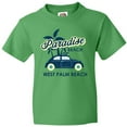 thumbnail image 3 of Inktastic Paradise Beach in West Palm Beach with Palm Trees and Car Youth T-Shirt, 3 of 5