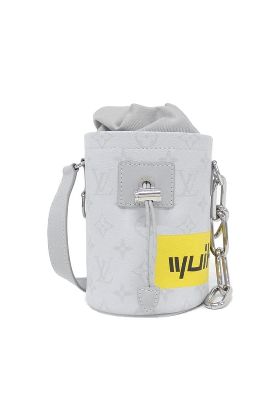 Pre-Owned Louis Vuitton White Monogram Logo Chalk Nano Bag M44631 Shoulder
