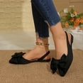 thumbnail image 6 of Bkhluea Women Bow Accent Slingback Ballet Flats Comfortable Footwear For Office Work Party Daily Casual Outdoor Activities, 6 of 7