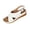 White, variant on Hurxie Womens Wedge Sandals Comfortable: Buckle Ankle Strap Low Wedge Sandals Dressy Breathable Memory Foam Insole Casual Walking Summer Shoes Black 5.5