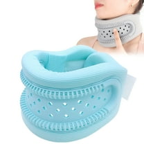 Neck Brace for Pain Relief and Support, Soft Foam Cervical Collar, Breathable Adjustable Neck Support Brace, Neck Traction Device, Neck Protectors Wraps Keep Vertebrae Stable and Aligned ,Sky Blue