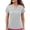 Gray, variant on Women's Scrub Tops with Pockets Solid Color Short Sleeve V-Neck Pullover for Nursing Uniform, Functional and Breathable Tops for Women