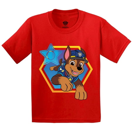 

Paw Patrol Chase Cap Toddler Shirt for Girls Boys - 3T 4T 5T - Paw Patrol Tee