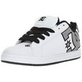 thumbnail image 6 of Dc Men's Court Graffik Se White / Heather Grey Ankle-High Leather Skateboarding Shoe - 11.5M, 6 of 6