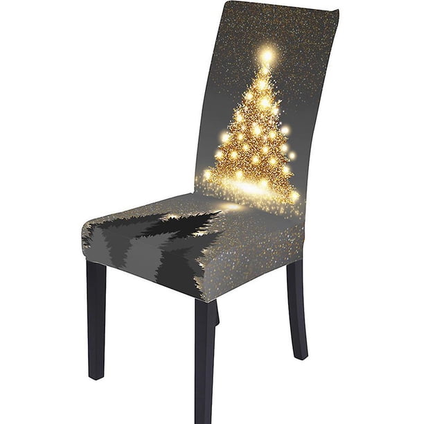 23 Funda De Silla Navideña Con Alce Elemento De Navidad Clásico Fotografía De Adorno Decorativo