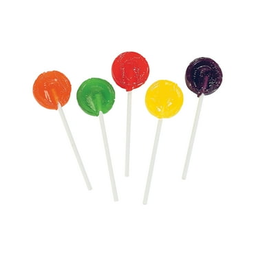 Assorted Fruit Flavors Candy Lollipops, Edibles, Birthday, Party Favors, 144 Pieces
