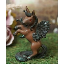 Ebros Fantasy Fairy Tale Pegasus Horse Figurine Shelf Decor (Brown Beauty Clair)