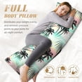 thumbnail image 5 of Picia Tropical Summer Palm Body Pillow Cover - Super Soft Microfiber 20x54 Body Pillow Case - Envelope Closure, Wrinkle, Stain Resistant Body Pillow Cover,Elegant Bedding, 5 of 8