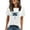 White, variant on Pxxlle Womens Summer Casual T Shirts Comfort Cotton Tshirt Fashion Graphic Tee Shirts Loose Fitted Short Sleeve Tshirts Round Neck Going Out Tops (Gray S)
