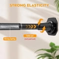 thumbnail image 3 of 1.1 Inch Diameter Tension Closet Rods for Hanging Clothes 32-48 Inch, Adjustable Pole Closet to Hang Clothes, Heavy Duty Closet bar for Wardrobes with No Drilling Holder, Matte Black, 3 of 7