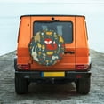 thumbnail image 2 of Fotbe Cute Animal Forest Spare Tire Cover Thickening Universal Fit for Jeep, Trailer, RV, SUV, Truck, Tough Tire Wheel Soft Cover-15 inch, 2 of 9