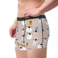 thumbnail image 3 of Bingfone Cute Hand Drawn Bear Men's Underwear - Casual Stretch Boxer Briefs-Small, 3 of 7