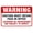 Warning Sign 1, variant on Visitors Vendors Must Register with Security - 8"x12" Visitor Security Metal Sign, Home, Business Yard Safety Decor