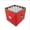 red, variant on LEFXSMR Christmas Ornament Storage Box, Folding Christmas Balls Ornament Organizer with Zipper Dividers Holds 64 Ornaments, Grey