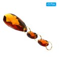 thumbnail image 3 of Unique Bargains Crystal Teardrop Chandelier Prisms Hanging Beads Brown, 3 of 6