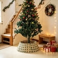 thumbnail image 4 of Woven Rattan Christmas Tree Collar Basket, Multicolor, Style C, for living room, entryway, party and Christmas tree decor, 4 of 6