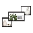 thumbnail image 4 of Furinno Rossi Interweave Wall Mount Floating Decorative Shelf, Set of 3, Espresso, 4 of 6