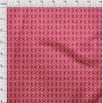 thumbnail image 3 of oneOone Tissu Viscose Georgette Rouge Géométrique Bandhani Projets de Couture Tissu Imprimé au Mètre 42 Pouces de Large, 3 of 4