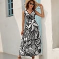 thumbnail image 6 of It's Not Always Black Or White Polynesian Tattoos Sleeveless Dress beach outfits for women women's summer dresses, 6 of 6