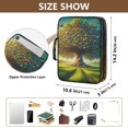 thumbnail image 3 of Haosy Accordion File Organizer Zipper Binder 500 Sheet 6-Tab Expanding File Folder Multi-Pocket 1.2 Inch 3 Ring Tree with Colorful Fruits, 3 of 7