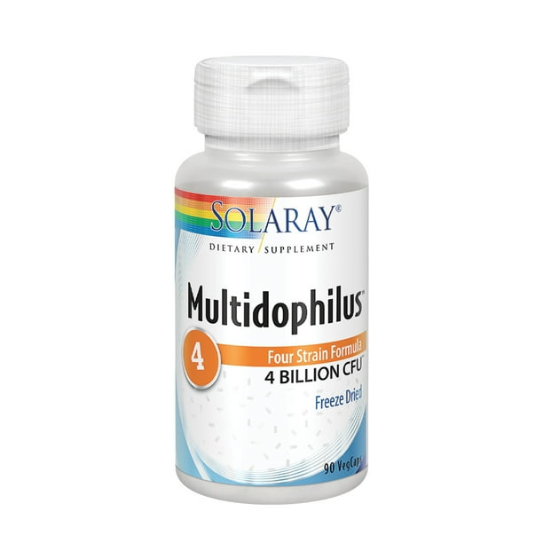 Solaray Multidophilus 4 Freeze Dried Probiotic 4 Bil CFU w/ L. acidophilus DDS1 Healthy Gut